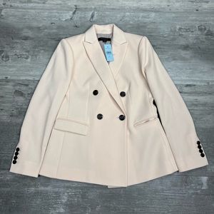 NWT Ann Taylor Cream Colored Blazer Size 0 Petite